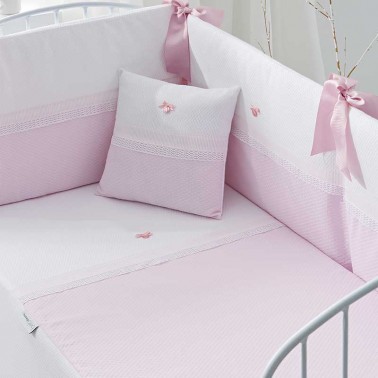 Protector cuna Venecia Rosa