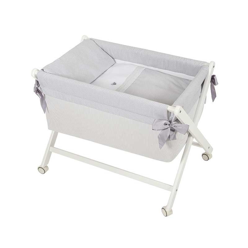 Minicuna tijera Venecia Gris