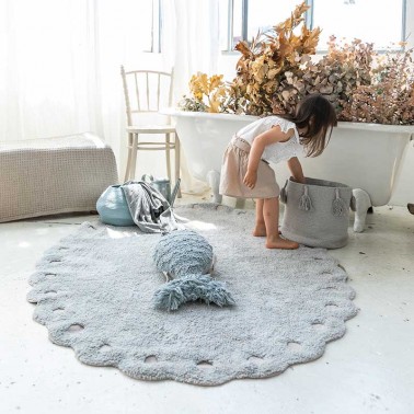 Alfombra lavable Pinecone Pearl Blue