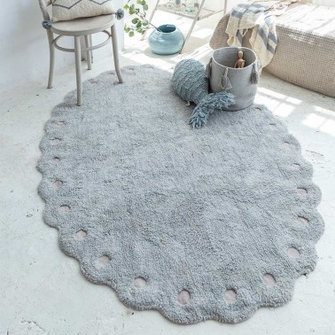 Alfombra lavable Pinecone Pearl Blue