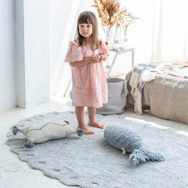 Alfombra lavable Pinecone Pearl Blue