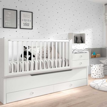 Cuna Convertible Bicama Plus Ros Mini