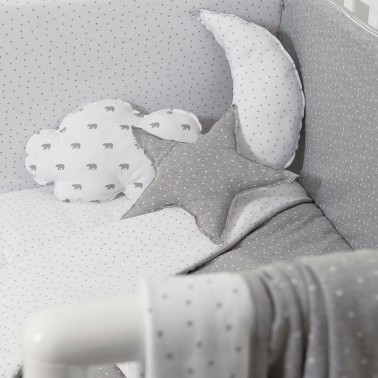 Set Cojines Gris Perla ambiente