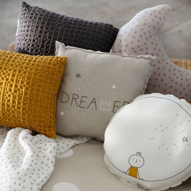 Set Cojines Dreamer Gris detalle