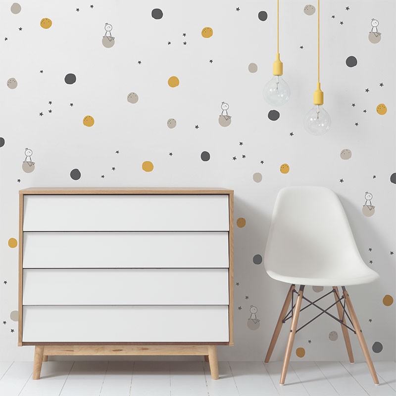 Vinilo infantil Dreamer Gris