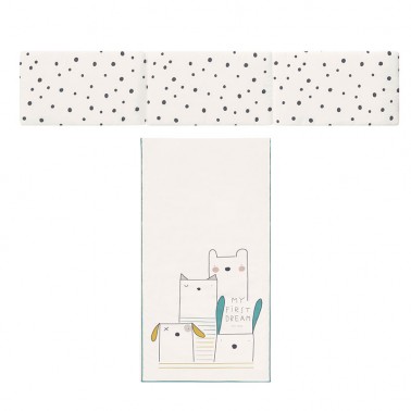 Colcha y protector de cuna Wild