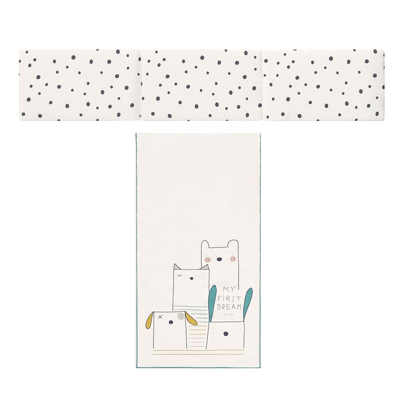Colcha y protector de cuna Wild