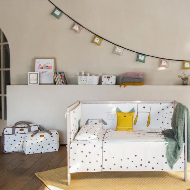 Colcha y protector de cuna Wild