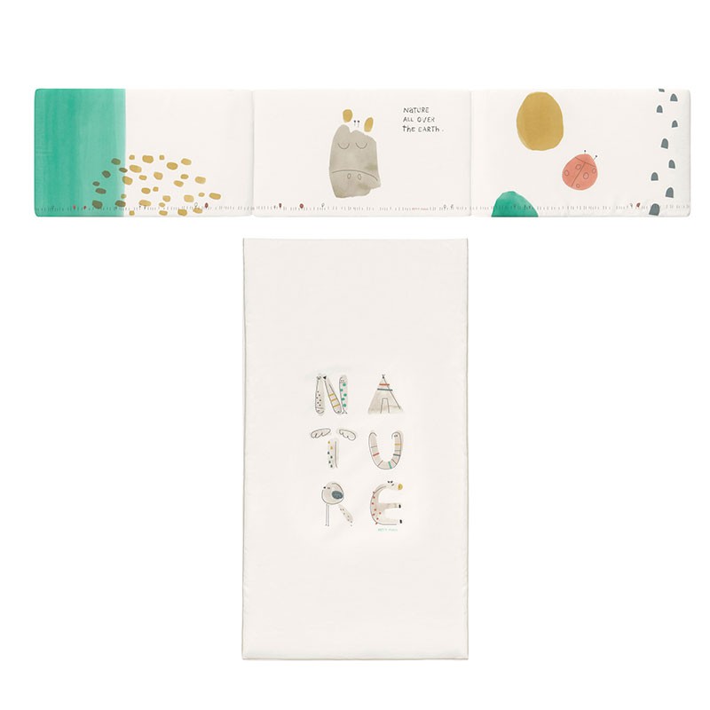 Colcha y protector de cuna Nature