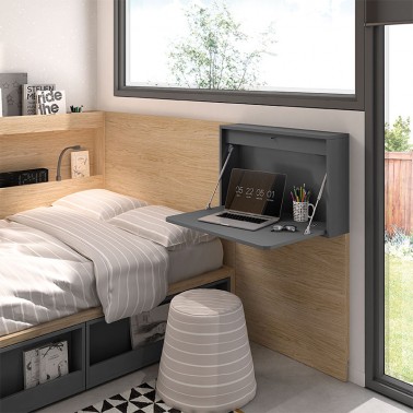 Mesa escritorio plegable de pared
