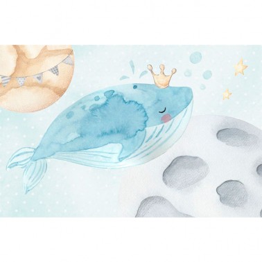 Mural Ballena y el mar