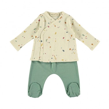 Jubon y polaina Confetti Ivory