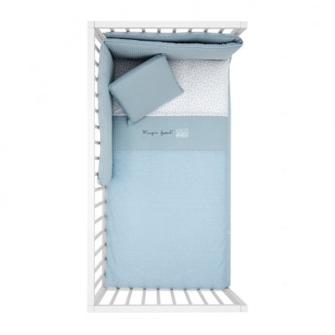 Pack colcha cuna Forest azul