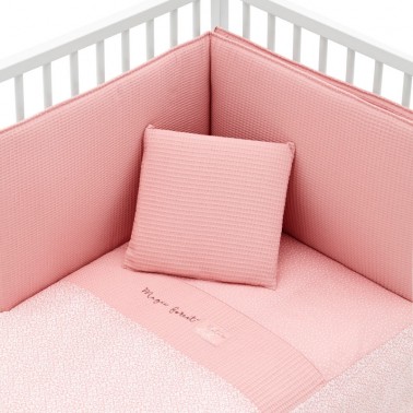 Pack colcha cuna Forest Rosa