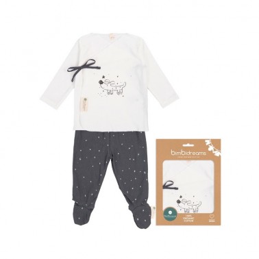 Set 2 piezas Bebe Guau Blanco