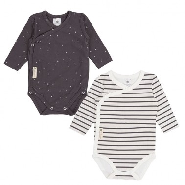 Pack bodys manga larga rayas Guau