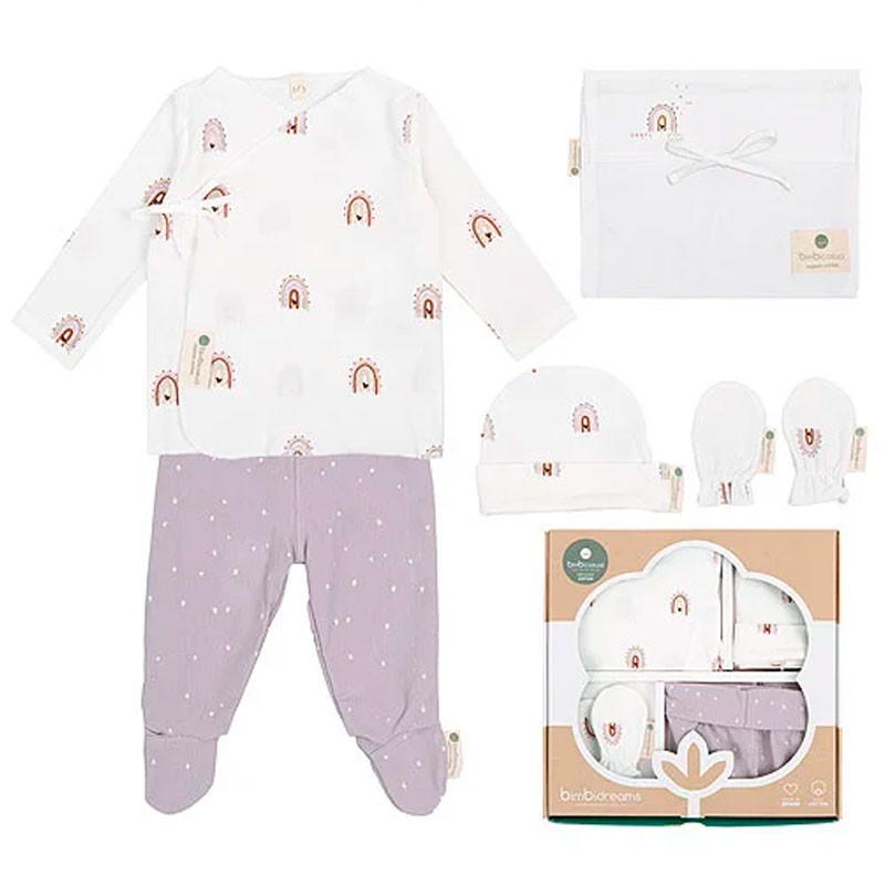 Set 5 piezas Bebe Happy Days Arco Iris