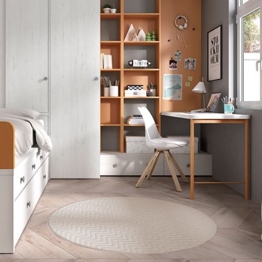 Alfombra Liso Linen Ros Mini