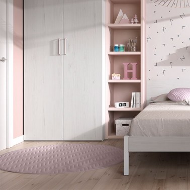 Alfombra Liso Malva Ros Mini