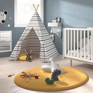 Alfombra Liso Ocre Ros Mini