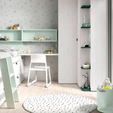 Alfombra Dots Blanco Ros Mini