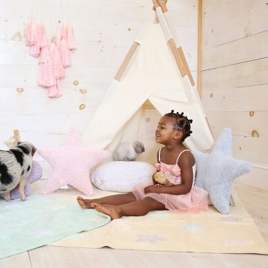 Alfombra Estrellas Tricolor Vanilla