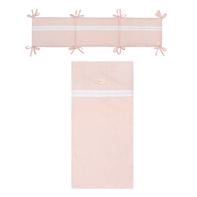 Colcha y protector cuna Provenza Rosa