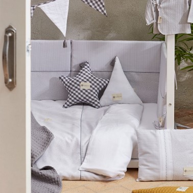 Funda nordica cuna Provenza Gris