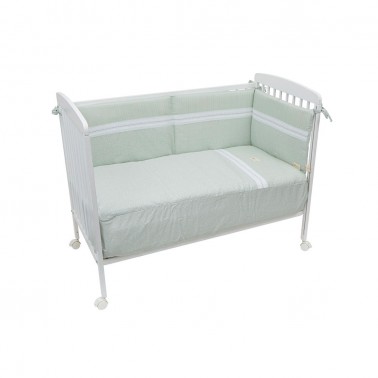 Colcha y protector cuna Provenza Verde