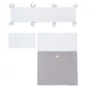 Pack Nordico y protector cuna Provenza Vichy