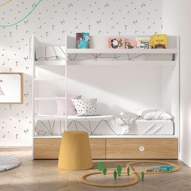 Litera Lur con cama inferior Mood