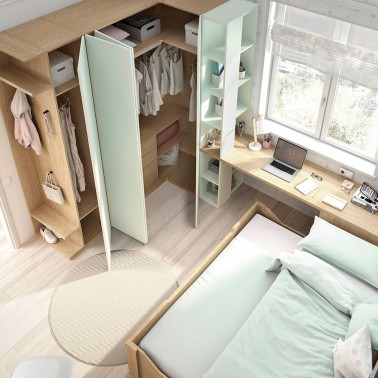 Armario rincon puertas plegables Ros Mini