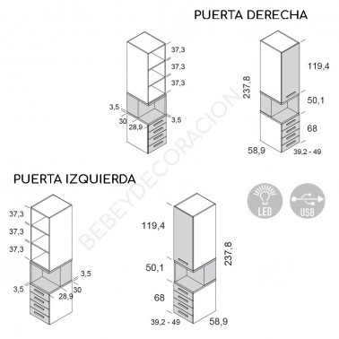 Armario con cubo Mood