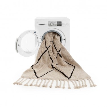 Alfombra Lavable Bereber Crema Pasillo