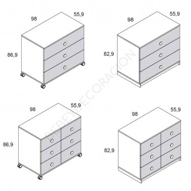 Comoda Box Ros Mini