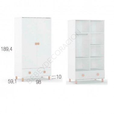 Armario dos puertas Fold Ros Mini