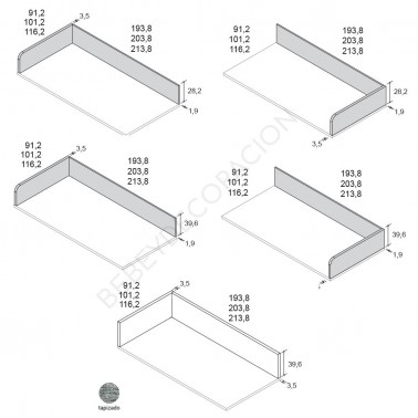 Brazos para cama compacta