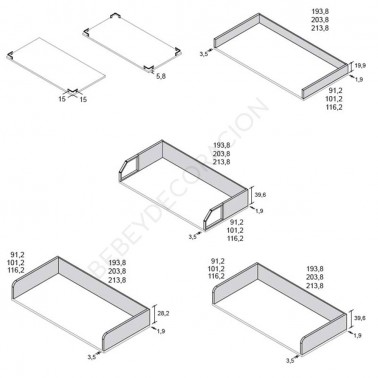 Brazos para cama compacta