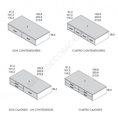 Cama compacta Up