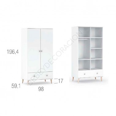 Armario dos puertas Metropoli Ros Mini