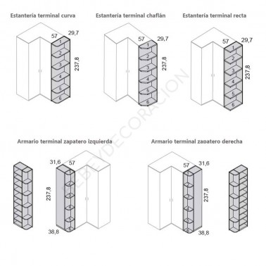 Estante terminal Ros Mini