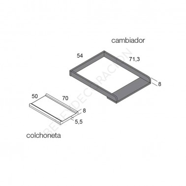 Cambiador para comoda Ros Mini