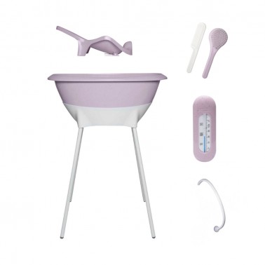 Set bañera Lila Moteado Luma
