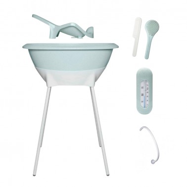 Set bañera Menta Moteado Luma