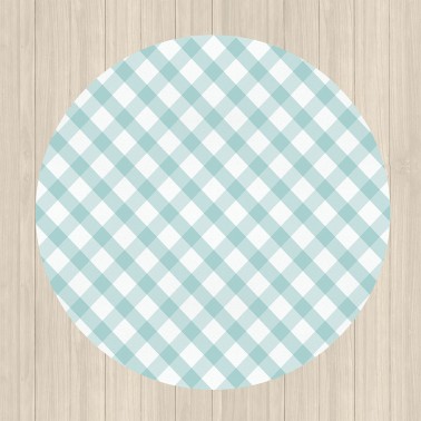 Alfombra vinilica Vichy Mint