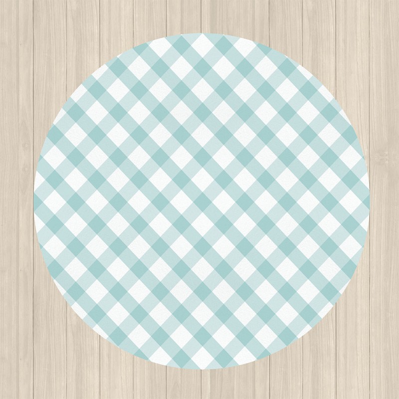 Alfombra vinilica Vichy Mint