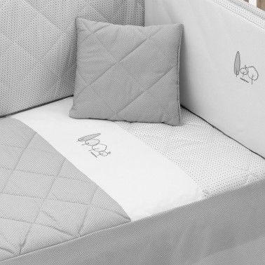 Colcha y protector Essentia Gris