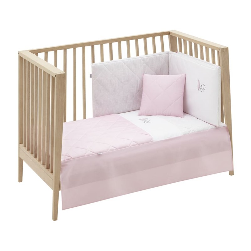 Colcha y protector Essentia Rosa