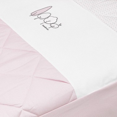 Colcha y protector Essentia Rosa