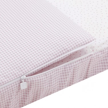 Saco minicuna Vichy10 Rosa